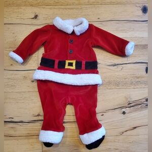 6m Festive Red Santa Claus Baby Outfit